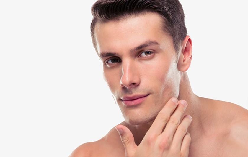 Modern laser hair removal clinic providing treatment for male